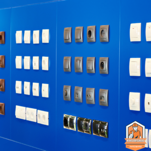 Switches and sockets available at Khurshid Hardware in Peshawar and Chitral, KPK.